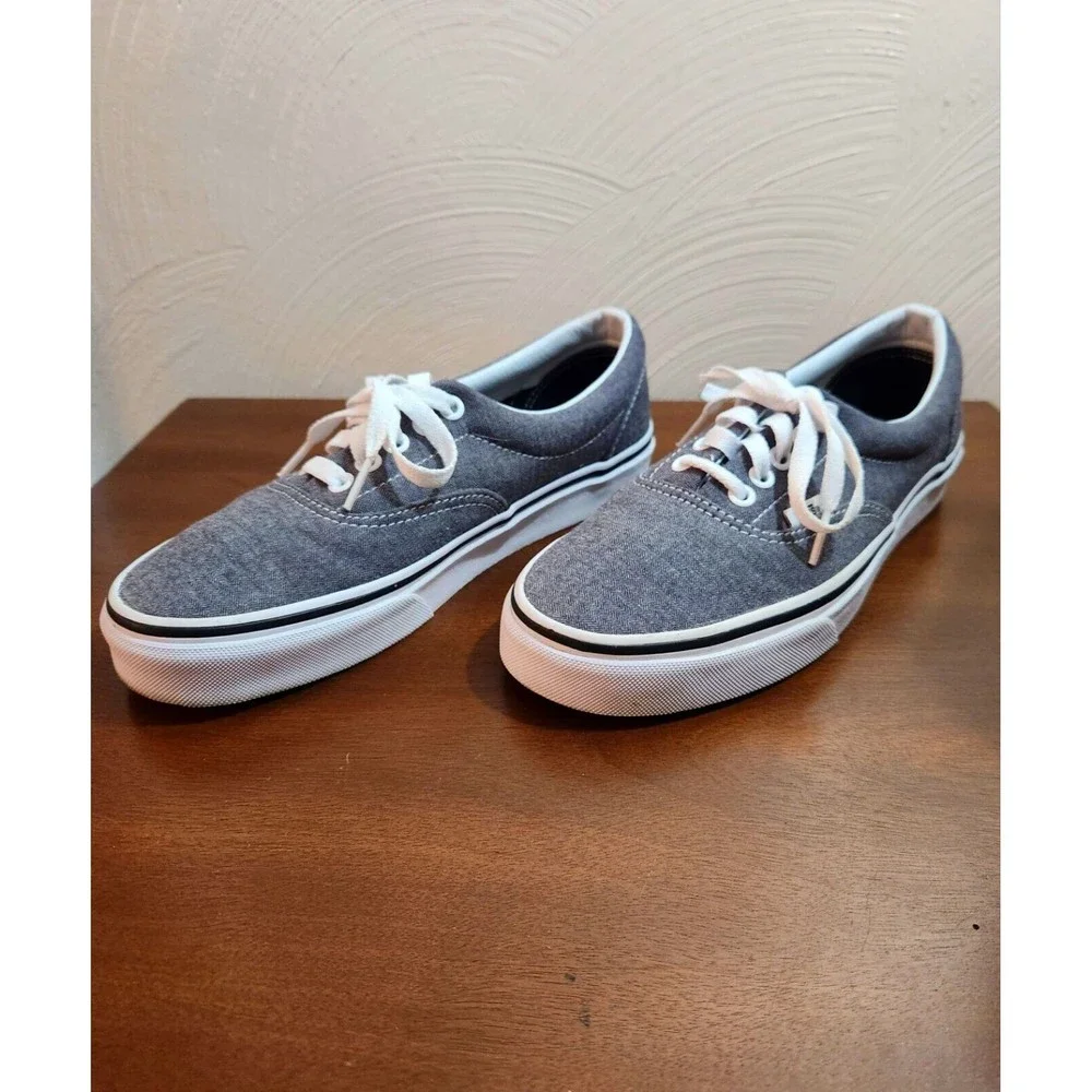 Vans Off The Wall Seldom Worn 721278 Gray Shoes Womens Size 8.5 Mens Size 7 - Picture 4 of 11